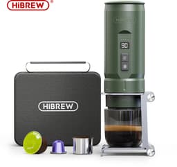 Draagbare espressomachine - Mini koffiemachine - 100 ml - Koffiezetapparaat - Voor Camping, Auto & Reizen - Groen — thumbnail 1