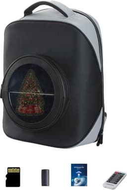 3D Hologram Fan Rugzak - Draagbare Holografische Display, 40CM Hoog, 36CM Breed - LED 3D Projector voor Beurzen, Tentoonstellingen, Commercial Displays, Incl. Afstandsbediening & 700 Video's — thumbnail 1