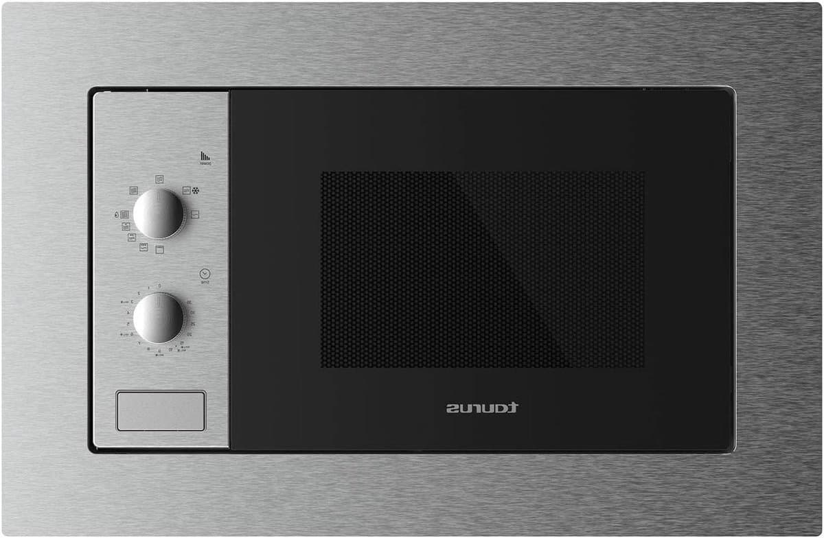 Inbouwmagnetron - Keukenmagnetron - Snel Maaltijden Bereiden - Grillfunctie Inclusief - 20 Liter - Roestvrij Staal — afbeelding 1