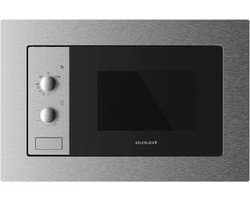 Inbouwmagnetron - Keukenmagnetron - Snel Maaltijden Bereiden - Grillfunctie Inclusief - 20 Liter - Roestvrij Staal