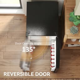HOMCOM Koelkast - Staal - 50x45,5x86,5cm - Zwart — thumbnail 3