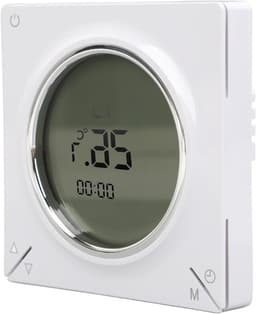 Slimme Elektrische Thermostaat - Digitale Kamerthermostaat - Energie Besparen - LCD Scherm met Geheugen - 16A Laadvermogen - Wit — thumbnail 1