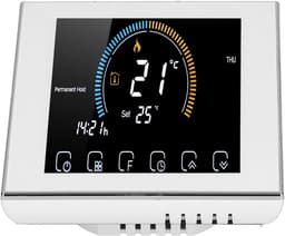 Intelligente Thermostaat - Temperatuurregelaar LCD - Verwarming Beheren - Touchscreen Bediening - 5.1 x 3.5 x 1.6 inch - Wit — thumbnail 3