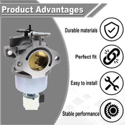 Carburateur voor Grasmaaiers - Compatibel met Craftsman LT1000 - Reserveonderdeelnummers 594593/594605 - Geschikt voor Toro 71286/71427 - 20 pk/21 pk Motor - Brede Compatibiliteit - Motorcarburateur — thumbnail 4