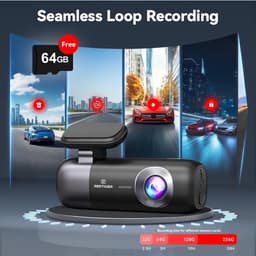 Evaux Boutique Dashcam - Dashcam voor auto - Dashcam voor auto voor en achter - nahtzicht - incl. app besturing - 4K display - incl 32GB kaart - Wifi en GPS - werkt ook wanneer je voertuig stilstaat — thumbnail 3