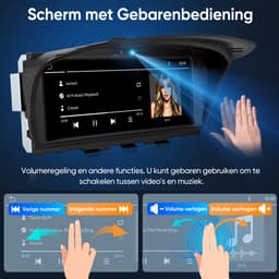 Awesafe 8.8'' Carplay Autoradio - Geschikt voor BMW E60 E61 E63 E64 E90 E91 E92 CCC Systeem 2004 t/m 2008 - GPS Navigatie - Draadloze Carplay Android Auto - Touchscreen - Bluetooth Radio - 2004 2005 2006 2007 2008 — thumbnail 4