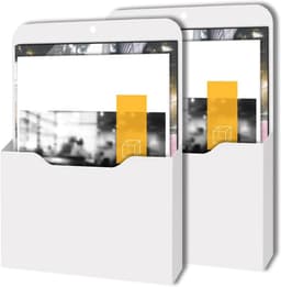 Documenthouder met Sterke Magneten voor A4 Documenten, Pennen en Kantoorbenodigdheden - Ideaal voor Witborden en Koelkasten (Wit) — thumbnail 1