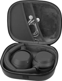 Allecto - - Hooftelefoonhoes - Beschermende Hardcase - Zwart - Reis- en opbergcase - Geschikt voor Sony WH-1000XM6 - Inclusief kabel en oplader — thumbnail 4