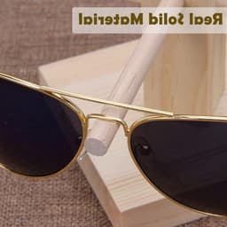 Houten Brilstandaard voor 3 Paar Brillen, Organizer voor Zonnebrillen en Optische Brillen, Ideaal voor Thuis en Kantoor — thumbnail 4