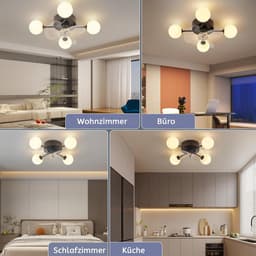 Plafondventilator met Verlichting – LED Plafondlamp met Ventilator – 6 Snelheden – Dimbaar 3000K–6000K – Afstandsbediening – Timer – Zomer & Winterstand – Slaapkamer / Woonkamer / Keuken — thumbnail 5