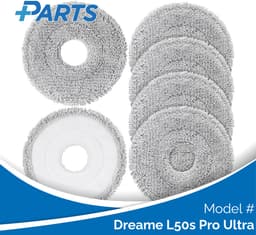 Dreame L50s Pro Ultra Dweilpads (6 Stuks, Plus.Parts® alternatief voor RMP8) — thumbnail 1
