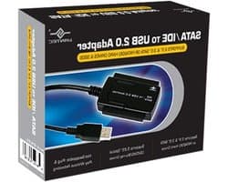 SATA IDE USB Adapter - Externe Harddisk Adapter - Data Overzetten - Ondersteunt 2.5 3.5 5.25 Inch - 1.5TB Capaciteit