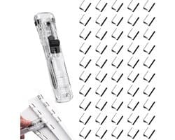 Creatieve Klem Dispenser voor Kantoor met 50 Navullingen - Perfect voor Documenten, Papierbinding en Mobiele Telefoons