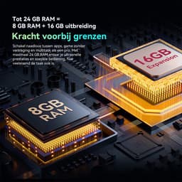 Blackview BL7000 Robuuste Smartphone 5G - 6.78 inch - Android 15 - 24GB RAM - 512GB ROM - 50MP Camera - 7500mAh met 33W Adapter - IP68 Waterdicht - NFC OTG GPS FM - Oranje — thumbnail 2
