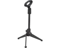 Verstelbare Mini Microfoonstandaard voor Desktop - Draagbare Tripod Houder met Microfoonclip voor Thuisgebruik en Opnames