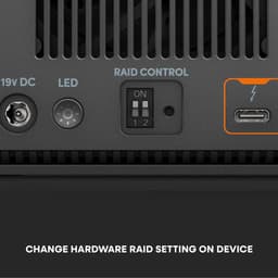 G-RAID® PROJECT 2 36TB, High-Capacity 2-Bay hardware RAID, Thunderbolt™ 3, USB-C, 7200RPM Ultrastar® Harde Schijf (HDD), tot 510MB/s schrijven. JBOD – Desktop RAID — thumbnail 2
