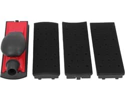 Handschuurblok met 4 verschillende chassis voor het herstellen van houten meubels, autopolijsten en kunstprojecten