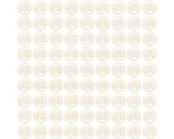 Mini ronde boom van het leven 48 stuks, 5 cm onbewerkte houten plaques voor DIY kunst, ambachten en feestdecoratie