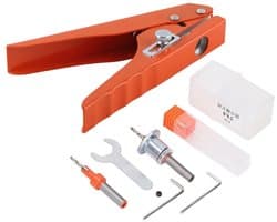 Robuste enkele gaatjespons voor randbanden, kleine gereedschappen voor het perforeren van PVC, bankkaarten en folie, 10 mm ronde perforator