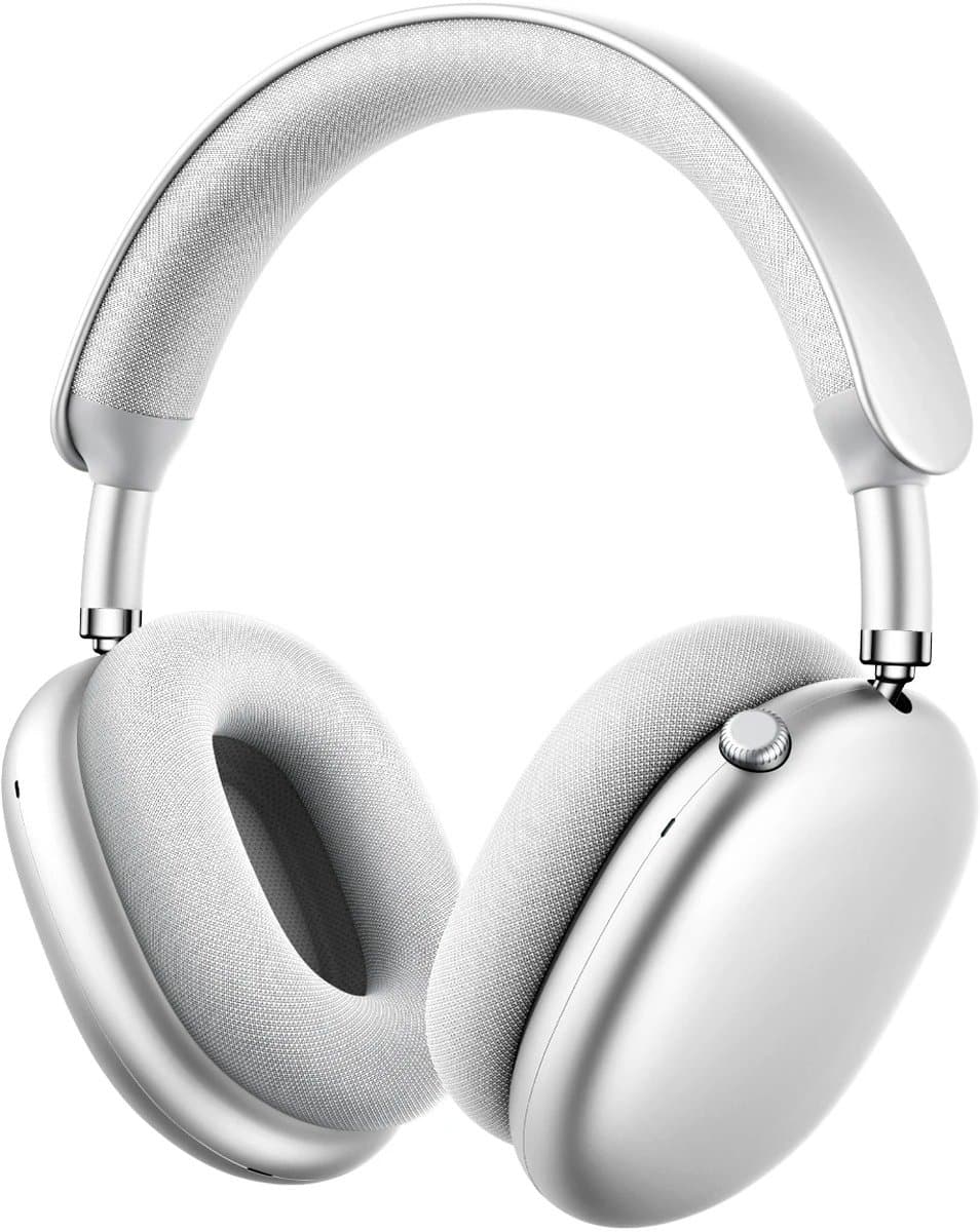 Innovastore Koptelefoon - Koptelefoon draadloos - Headset - F8 Pro Bluetooth 5.4 - Effectieve -52dB actieve ruisonderdrukking - 140 uur afspeeltijd - Zilver — afbeelding 1