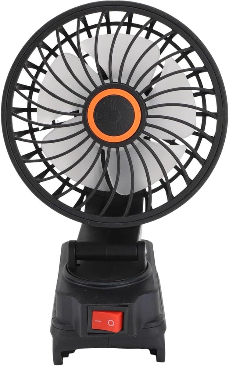 Draadloze Werkplaatsventilator - Draagbare Koeler - Persoonlijke Koeling - Dubbele USB Poorten - 4 Inch - Wit — afbeelding 1