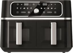 Swiss Haus® AF2309 Dubbele Airfryer XXL - 9L (2x4.5L) – 3100W – Met Kijkvenster – PFAS-vrij – Sync & Match Cook – 10 Programma’s – Heteluchtfriteuse – Zwart — thumbnail 11