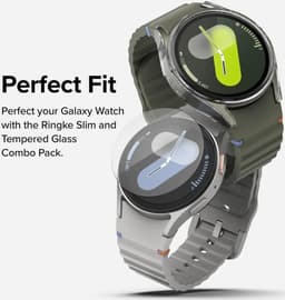 Ringke Slim + Glass | Hoesje + Screen Protector Geschikt voor Samsung Galaxy Watch 7 40MM | Case met 9H Tempered Glass | Transparant — thumbnail 8