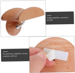 Koptelefoonstandaard Hout - Headset Houder - Aan Muur - Massief Hout Aluminium - 10 x 8 x 6.3 cm - Houtkleur — thumbnail 4