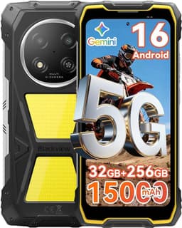 Blackview ROCK 2 Pro Robuuste Smartphone 5G - Gemini AI - 32GB RAM - 256GB ROM - 6.67 inch 120Hz - 15000mAh - IP68/IP69K - Android 16 Robuuste Telefoon - NFC - GPS - OTG - Geel — thumbnail 1