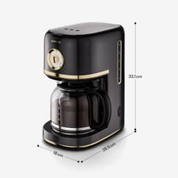 Klarstein Koffiemachine Victoria Filterkoffiemachine – met retro-design, 1,5 L voor tot 12 kopjes, warmhoudfunctie, anti-druppelsysteem, automatische uitschakeling - Coffee Machine - Koffieautomaat - Espressomachine — thumbnail 1