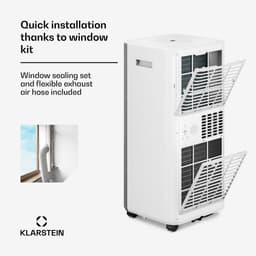 Klarstein Luchtontvochtiger AireLux 9000BTU airco - draagbaar, 3-in-1 koeling, ontvochtiger en ventilator, slimme app en spraakbesturing, energieklasse A, voor ruimtes tot 33 m², inclusief afstandsbediening en raamkit, grijs - Timer — thumbnail 4