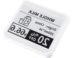 NFC E-Paper Display - E-Ink Scherm - Prijslabels Tonen - Batterijloos - 4.2 Inch - Zwart/Wit