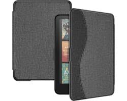 E-reader Hoes - Beschermhoes - Lezen Onderweg - Automatische Sluimerstand - 7 Inch - Grijs/Zwart