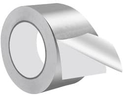 Aluminium plakband 75 mm x 50 m, zelfklevend, hittebestendig, ideaal voor isolatie en afdichting