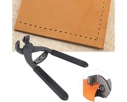 Houten Gereedschap voor Leerbewerking, Carbon Stalen Pons met 2 Tanden, 4 mm voor Precisie en Creativiteit