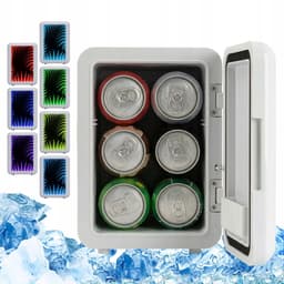 Mini Koelkast - Cosmetische Koelkast - Skincare Fridge - 4L - 12V/220V Koel & Warm - LED 7-kleuren & Spiegeltouchscreen - Stil 25dB - Voor Thuis, Auto & Huidverzorging — thumbnail 15