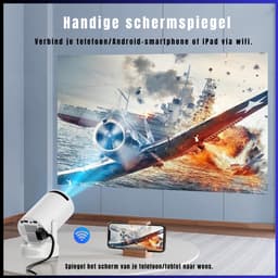 RUX® Mini beamers - Projector - Mini beamer - Grijs - 23cm x 22cm x 16cm — thumbnail 2