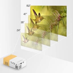 By shayne - Mini Projector - 1080P Draagbare Film Projector - Compact en Lichtgewicht - HD Multimedia Interface - Geschikt voor Smartphone en Laptop — thumbnail 4