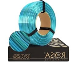 PLA Zijde Filament - Regenboog PLA - 3D Printen - Unieke kleurovergangen - 1 kg 175 mm - Blauw Groen Grijs