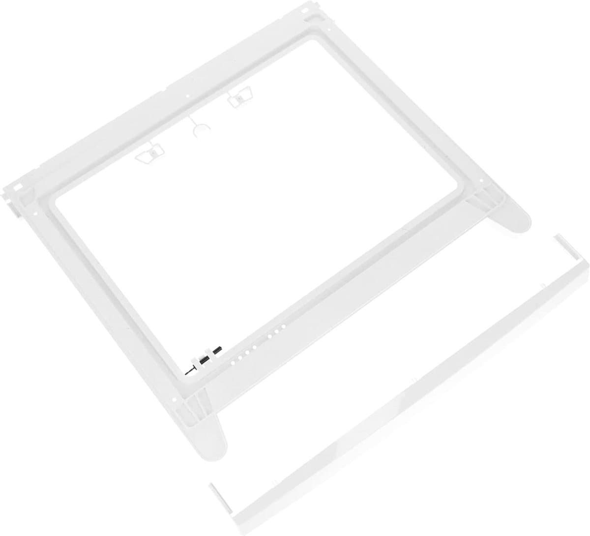 Stapelset Wasmachine Droger - Wasdroger Kit - Apparaten Stapelen - Universeel Geschikt - 60cm Apparaten - Wit — afbeelding 1