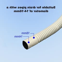Flexibele Afvoerslang voor Wasmachine en Vaatwasser, Uitbreiding met Slangklemmen, Ideaal voor Droger en Afvoerinstallaties — thumbnail 3