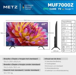 METZ 60 Inch UHD Smart TV 60MUF7000Z — thumbnail 3