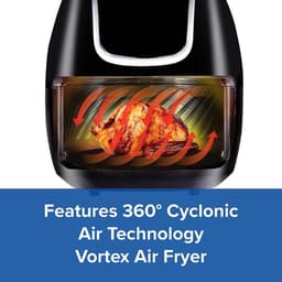 Digitale Luchtfriteuse - Airfryer - Gezond Koken - 360 Graden Technologie - 4.7 Liter - Zwart — thumbnail 4