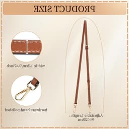 Leren Schouderband voor Handtassen, Verstelbare Buckle Ontwerp, Geschikt voor Mini Tassen, Duurzaam en Comfortabel, Ideaal voor Modebewuste Dames — thumbnail 5