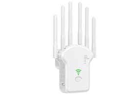 Draadloze wifi-repeater wifi-signaalversterker - 300 Mbps - Dual-band 2.4G 5G wifi-extender - 802.11ac Gigabit wifi-versterker - WPS-router - wit