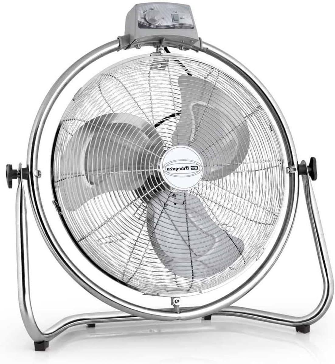 Vloerventilator - Industriële ventilator - Ruimte Koelen - Oscillerende functie - 35 cm - Roestvrij staal — afbeelding 1