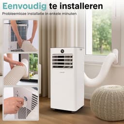 Mobiele Airco - Verkoeler Ventilator - Ruimte Koelen - Met WiFi Besturing - 9000 BTU - Grijs — thumbnail 3