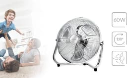 Krachtige Industriële Vloerventilator 35 cm - Metaal - 3 Snelheden - Stille Motor — thumbnail 2