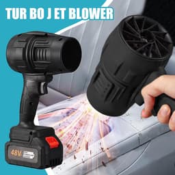 Draadloze Luchtblazer - Handheld Stofverwijderaar - Auto Interieur Reinigen - Krachtige 200 MPH - 2.13 Pounds - Zwart — thumbnail 5