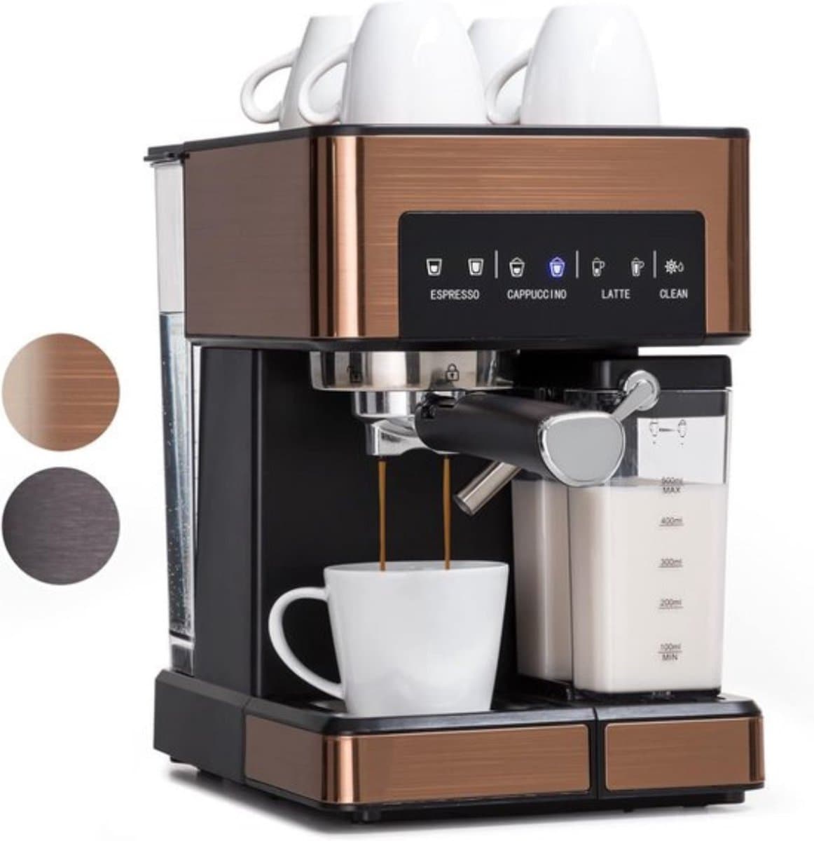 Thuys - Espressomachine - Koffiezetapparaat - Koffiemachines - Bruin — afbeelding 1